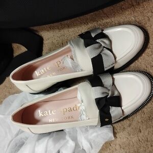 Kate Spade Black Leandra Heeled Loafer Size 6.5